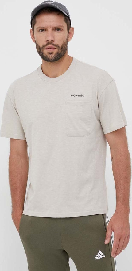 T-shirt Columbia w stylu casual z bawełny