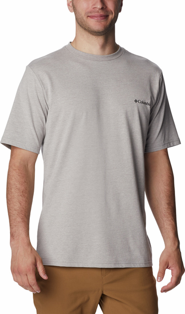 T-shirt Columbia z dzianiny z krótkim rękawem w stylu klasycznym