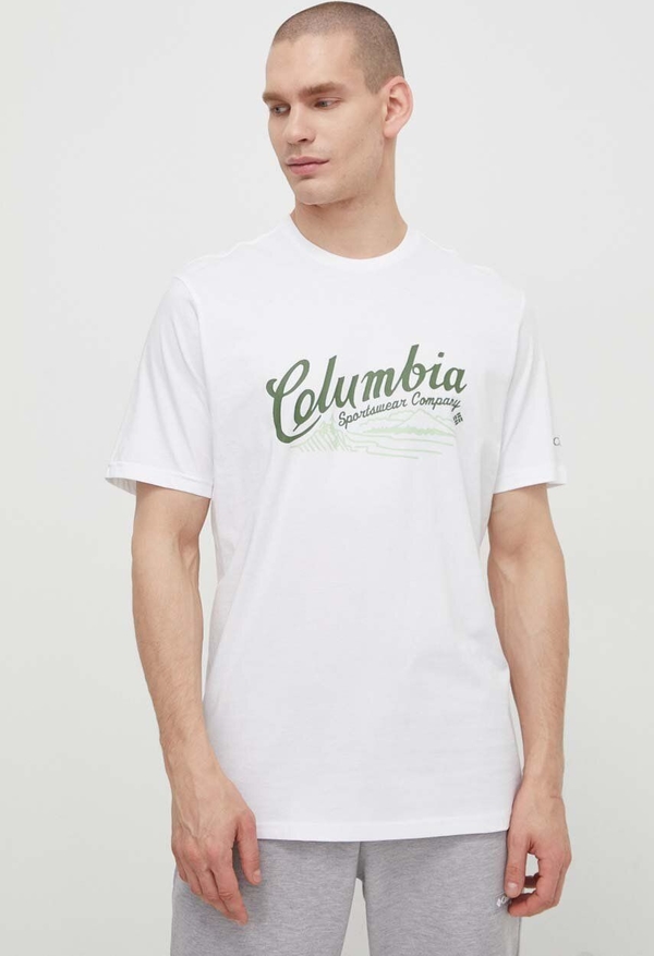 T-shirt Columbia z krótkim rękawem w młodzieżowym stylu