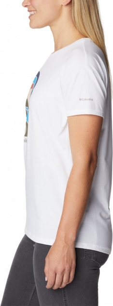 T-shirt Columbia z tkaniny z krótkim rękawem w sportowym stylu