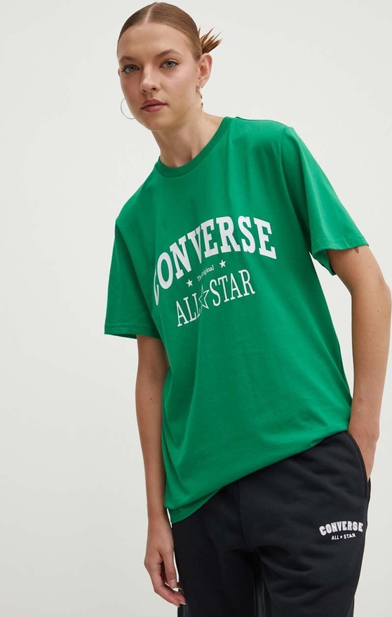 T-shirt Converse z krótkim rękawem w młodzieżowym stylu