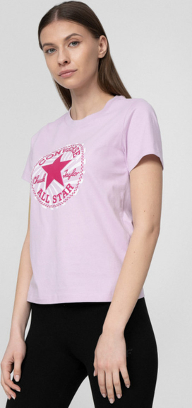 T-shirt Converse z krótkim rękawem z bawełny z nadrukiem