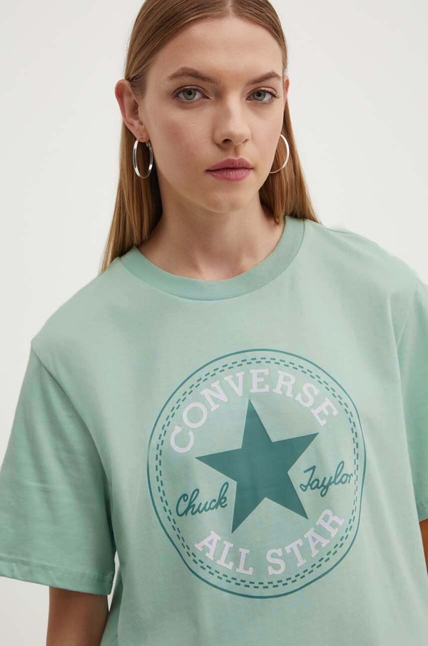 T-shirt Converse z nadrukiem z krótkim rękawem