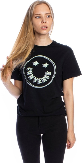 T-shirt Converse z nadrukiem z krótkim rękawem z okrągłym dekoltem