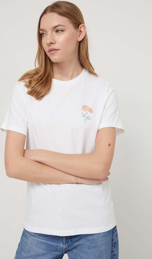 T-shirt Converse z okrągłym dekoltem w stylu casual z bawełny