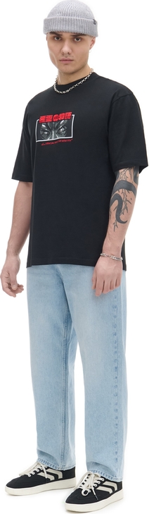 T-shirt Cropp w młodzieżowym stylu z nadrukiem z bawełny