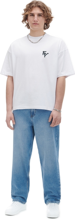 T-shirt Cropp z nadrukiem z bawełny