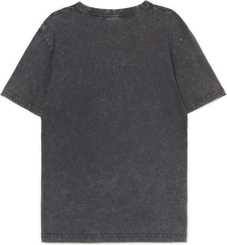 T-shirt Cropp z nadrukiem z bawełny w młodzieżowym stylu