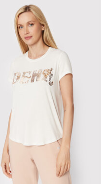 T-shirt Deha z krótkim rękawem w młodzieżowym stylu z okrągłym dekoltem