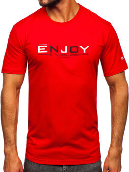 T-shirt Denley w młodzieżowym stylu z krótkim rękawem
