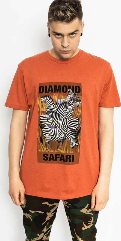 T-shirt Diamond Supply Co. z bawełny z krótkim rękawem