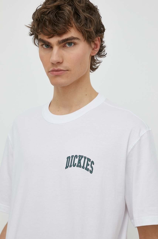 T-shirt Dickies z nadrukiem z bawełny w młodzieżowym stylu