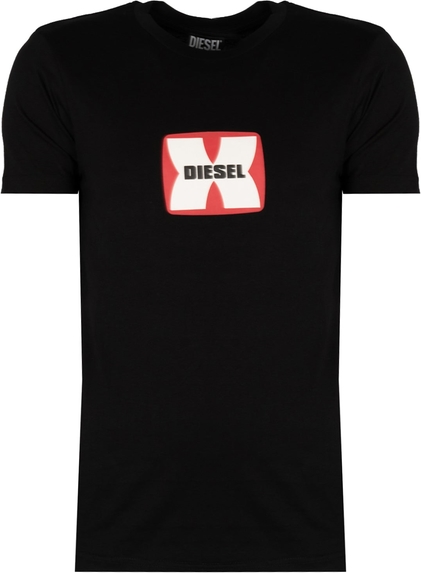 T-shirt Diesel z krótkim rękawem z bawełny z nadrukiem