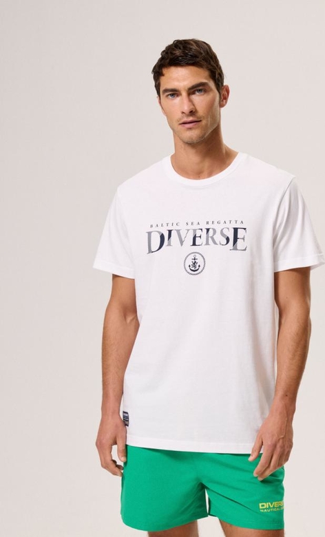 T-shirt Diverse w młodzieżowym stylu z krótkim rękawem