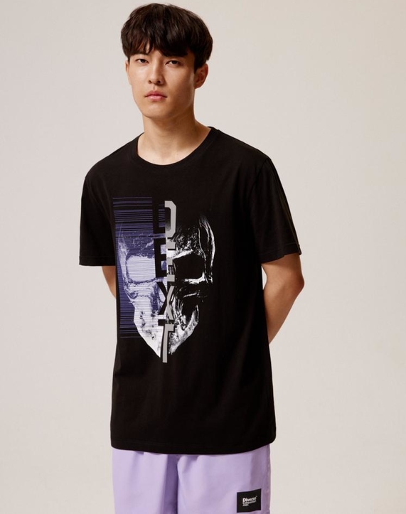 T-shirt diversesystem w młodzieżowym stylu z nadrukiem z krótkim rękawem