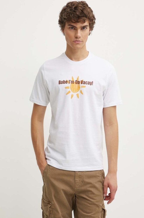 T-shirt Drivemebikini z bawełny z nadrukiem