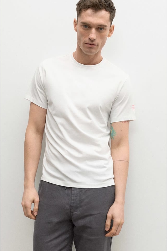T-shirt Ecoalf z bawełny w stylu casual z krótkim rękawem
