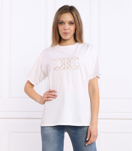 T-shirt Elisabetta Franchi z bawełny