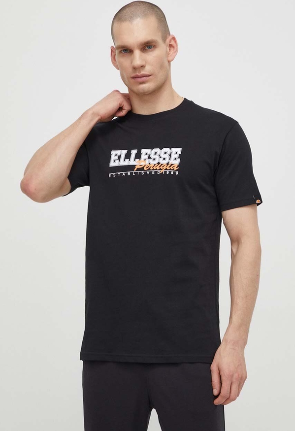 T-shirt Ellesse w sportowym stylu z krótkim rękawem z nadrukiem