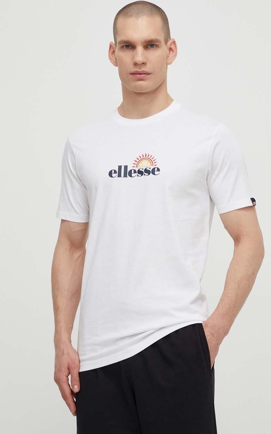 T-shirt Ellesse z nadrukiem z krótkim rękawem w młodzieżowym stylu