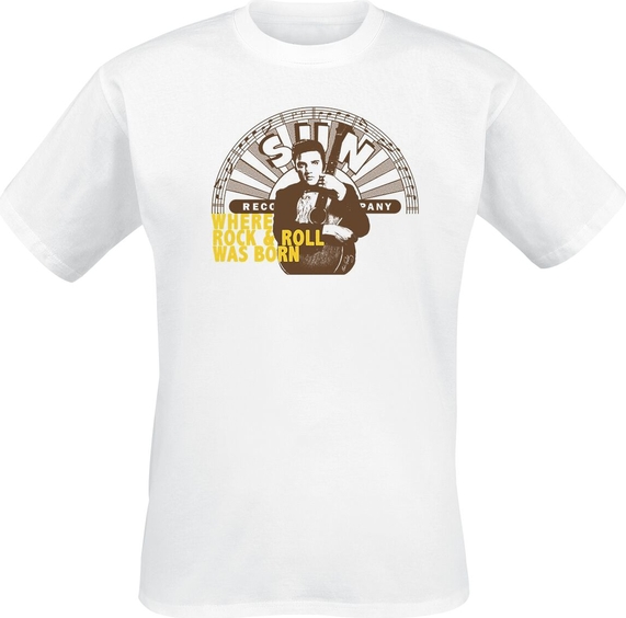 T-shirt Emp w rockowym stylu z bawełny z krótkim rękawem