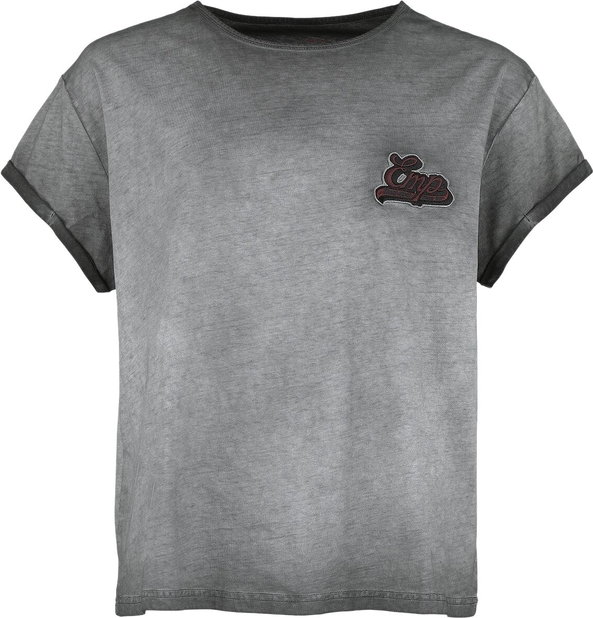 T-shirt Emp z okrągłym dekoltem w stylu casual z krótkim rękawem