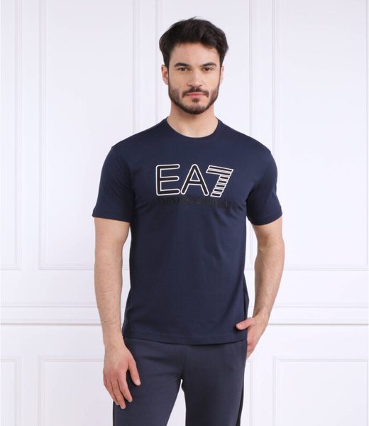 T-shirt Emporio Armani w młodzieżowym stylu z bawełny
