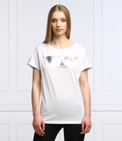 T-shirt Emporio Armani z krótkim rękawem w młodzieżowym stylu z okrągłym dekoltem