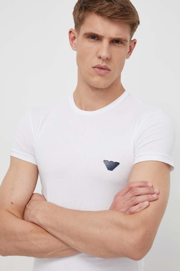 T-shirt Emporio Armani z krótkim rękawem z nadrukiem