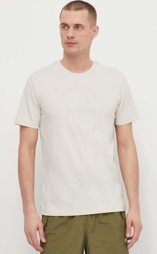 T-shirt Emporio Armani z nadrukiem z krótkim rękawem z bawełny