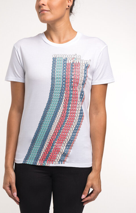 T-shirt Emporio Armani z okrągłym dekoltem w stylu casual