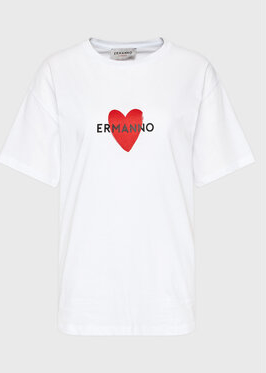 T-shirt Ermanno Firenze w młodzieżowym stylu z nadrukiem