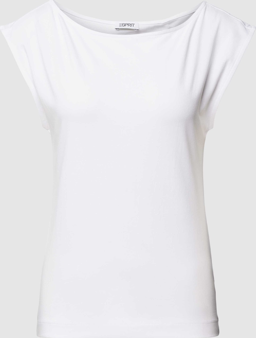 T-shirt Esprit w stylu casual z bawełny z okrągłym dekoltem