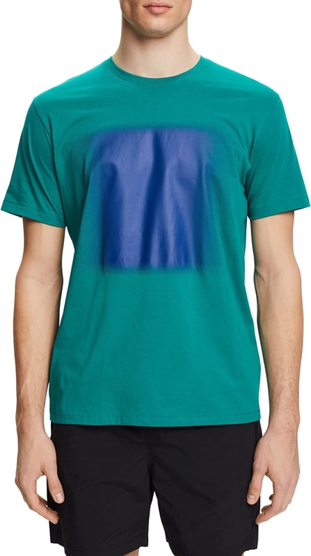 T-shirt Esprit z nadrukiem w młodzieżowym stylu z krótkim rękawem