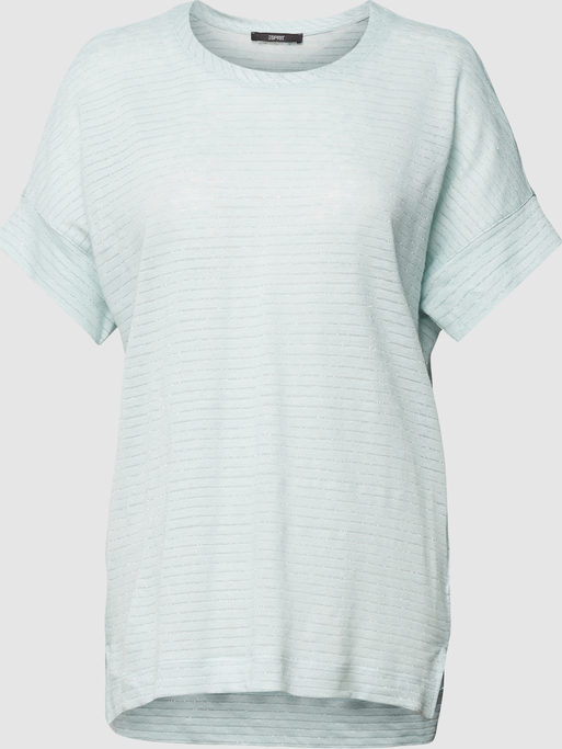 T-shirt Esprit z okrągłym dekoltem w stylu casual z krótkim rękawem