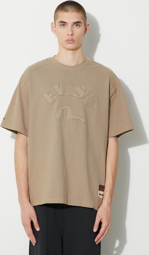 T-shirt Evisu z bawełny