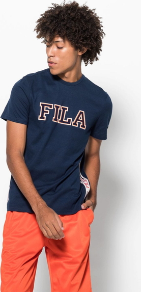 T-shirt Fila w młodzieżowym stylu z bawełny z krótkim rękawem