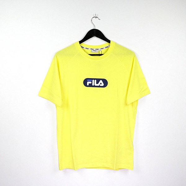 T-shirt Fila z bawełny w sportowym stylu z krótkim rękawem
