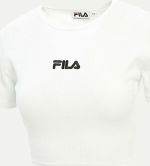 T-shirt Fila z krótkim rękawem w sportowym stylu z okrągłym dekoltem