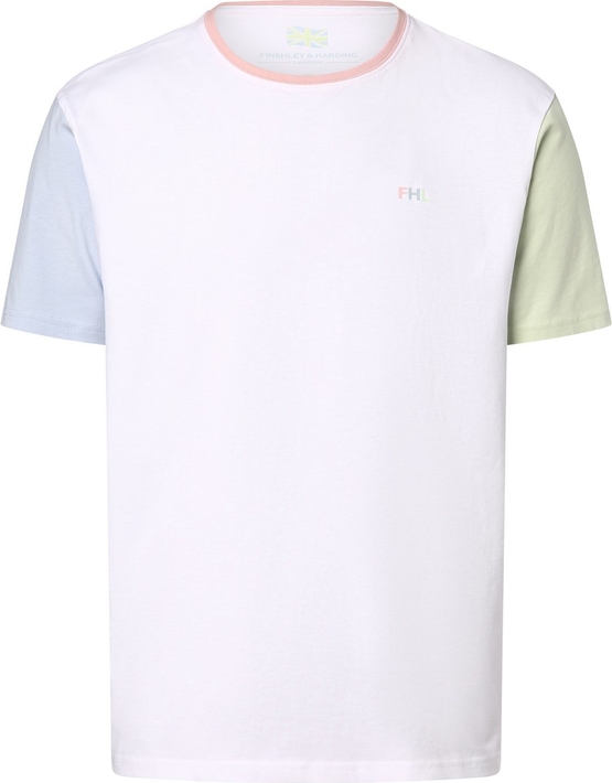T-shirt Finshley & Harding z bawełny z krótkim rękawem w stylu casual