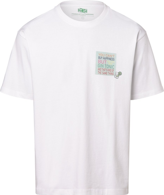 T-shirt Finshley & Harding z nadrukiem z krótkim rękawem
