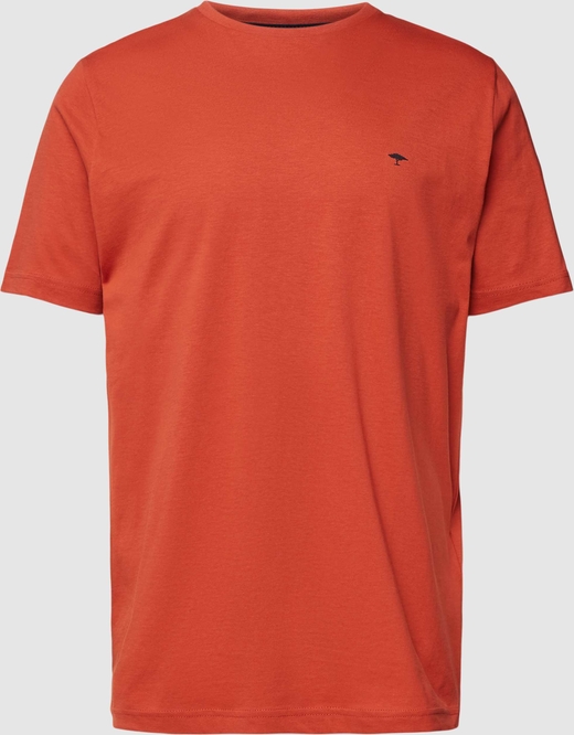 T-shirt Fynch Hatton w stylu casual z bawełny z krótkim rękawem