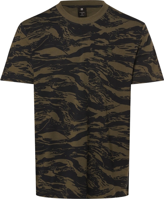 T-shirt G-Star Raw w militarnym stylu z krótkim rękawem z bawełny