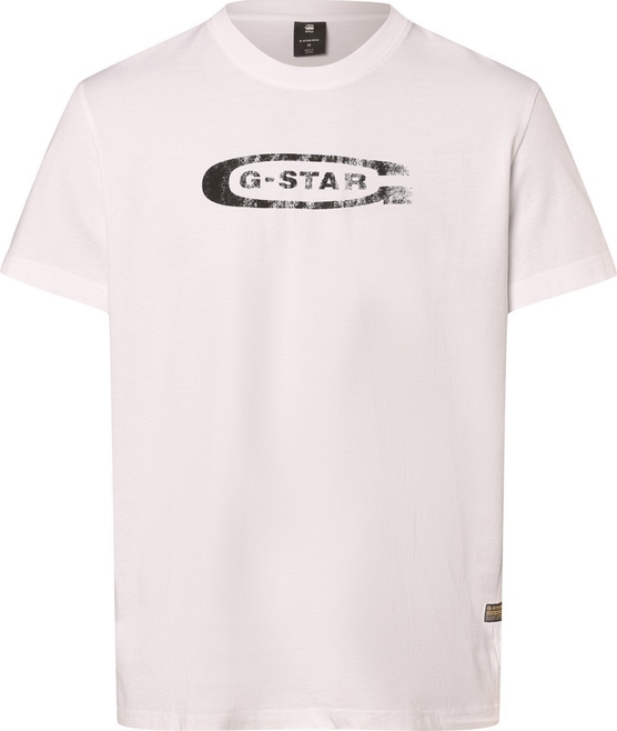 T-shirt G-Star Raw w młodzieżowym stylu z nadrukiem z krótkim rękawem