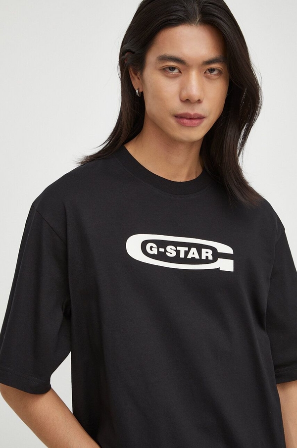 T-shirt G-Star Raw z bawełny w młodzieżowym stylu