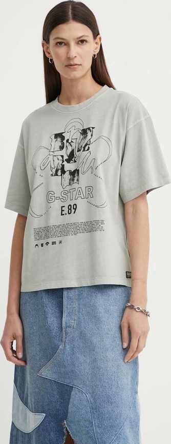 T-shirt G-Star Raw z bawełny w młodzieżowym stylu