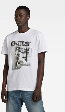 T-shirt G-Star Raw z krótkim rękawem w młodzieżowym stylu