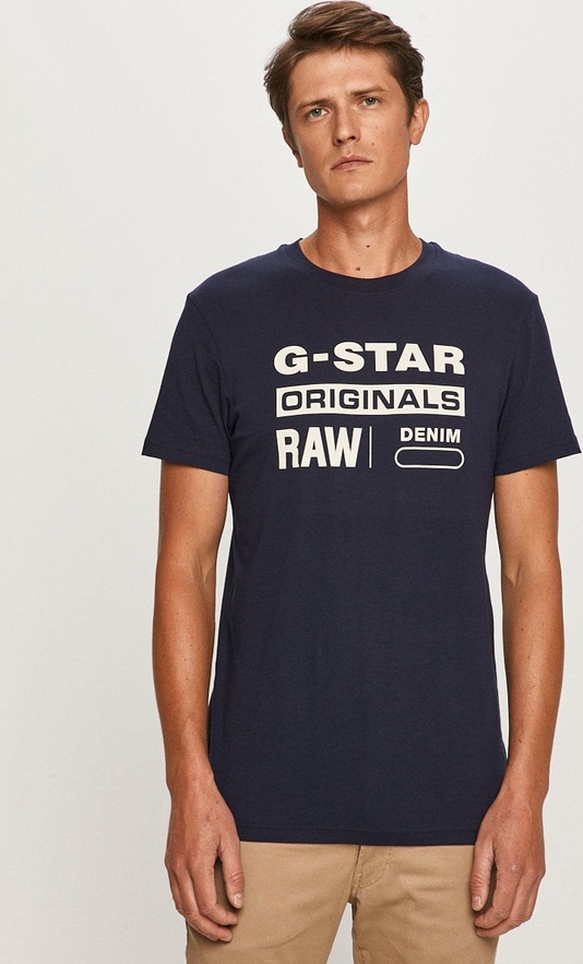 T-shirt G-Star Raw z krótkim rękawem z dzianiny