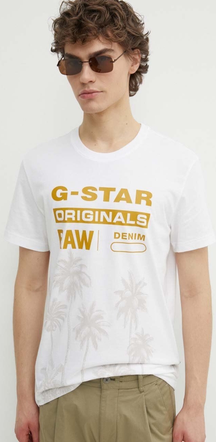 T-shirt G-Star Raw z krótkim rękawem z nadrukiem