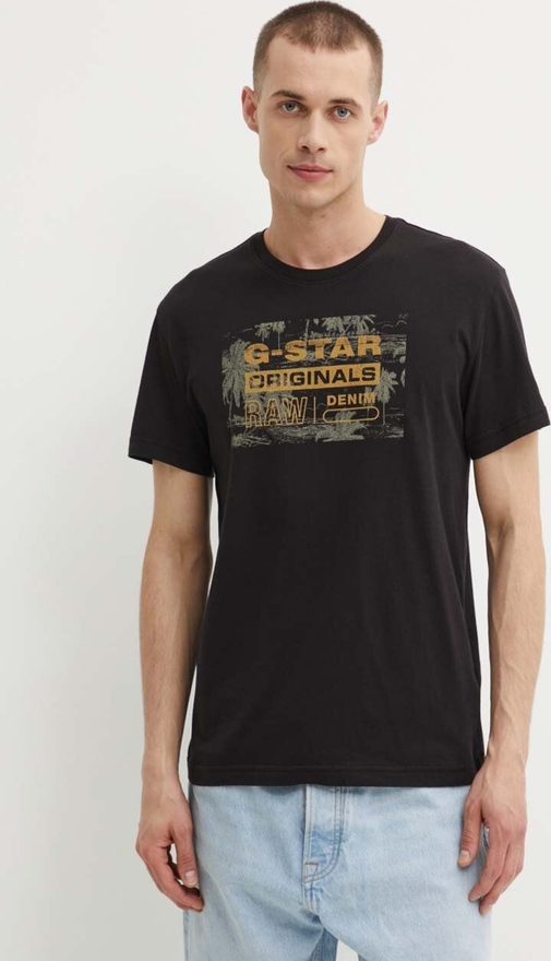 T-shirt G-Star Raw z krótkim rękawem z nadrukiem